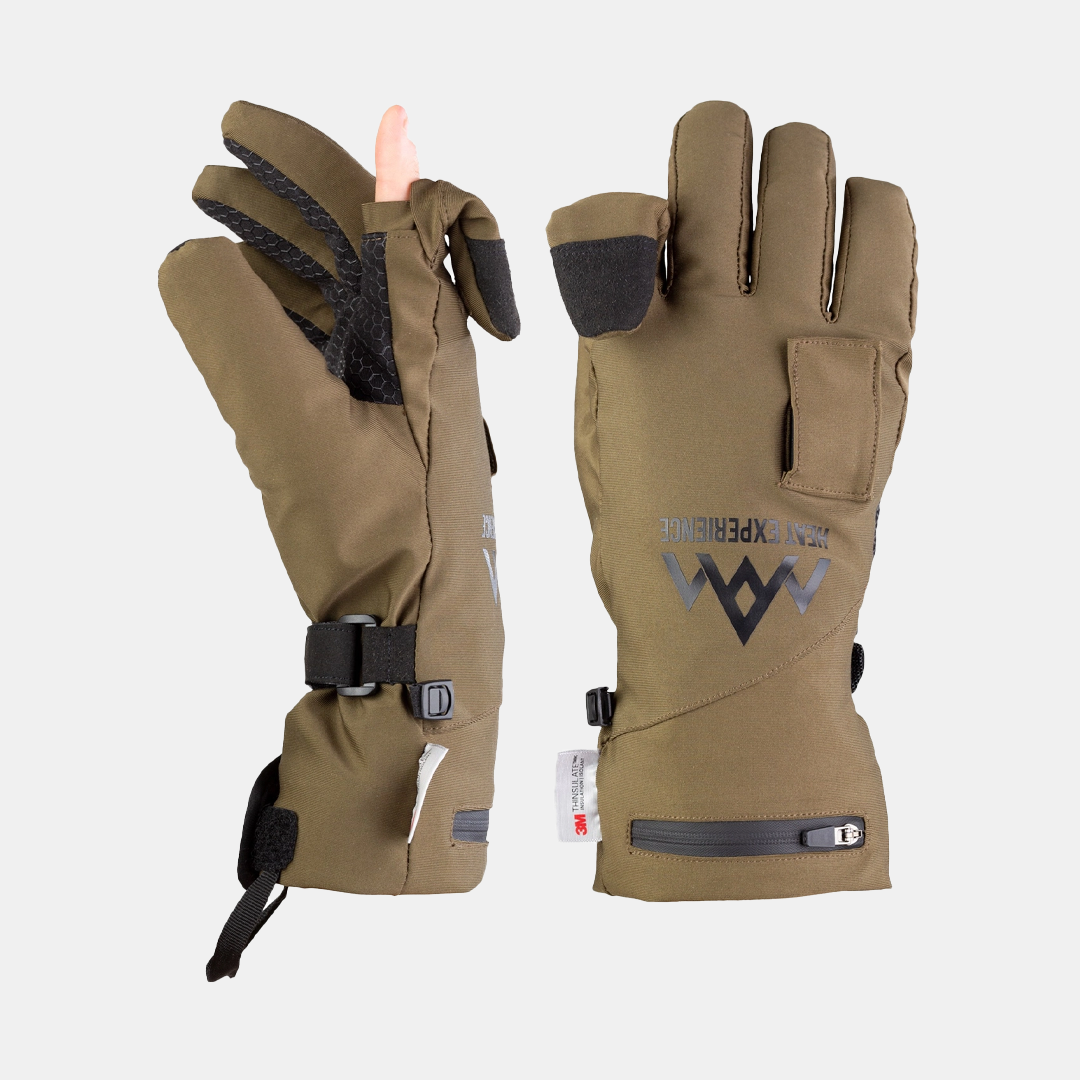 HeatX - Värmehanskar Jakt – Olive Green, Värmehandskar, från Heat Experience, hos Heat North