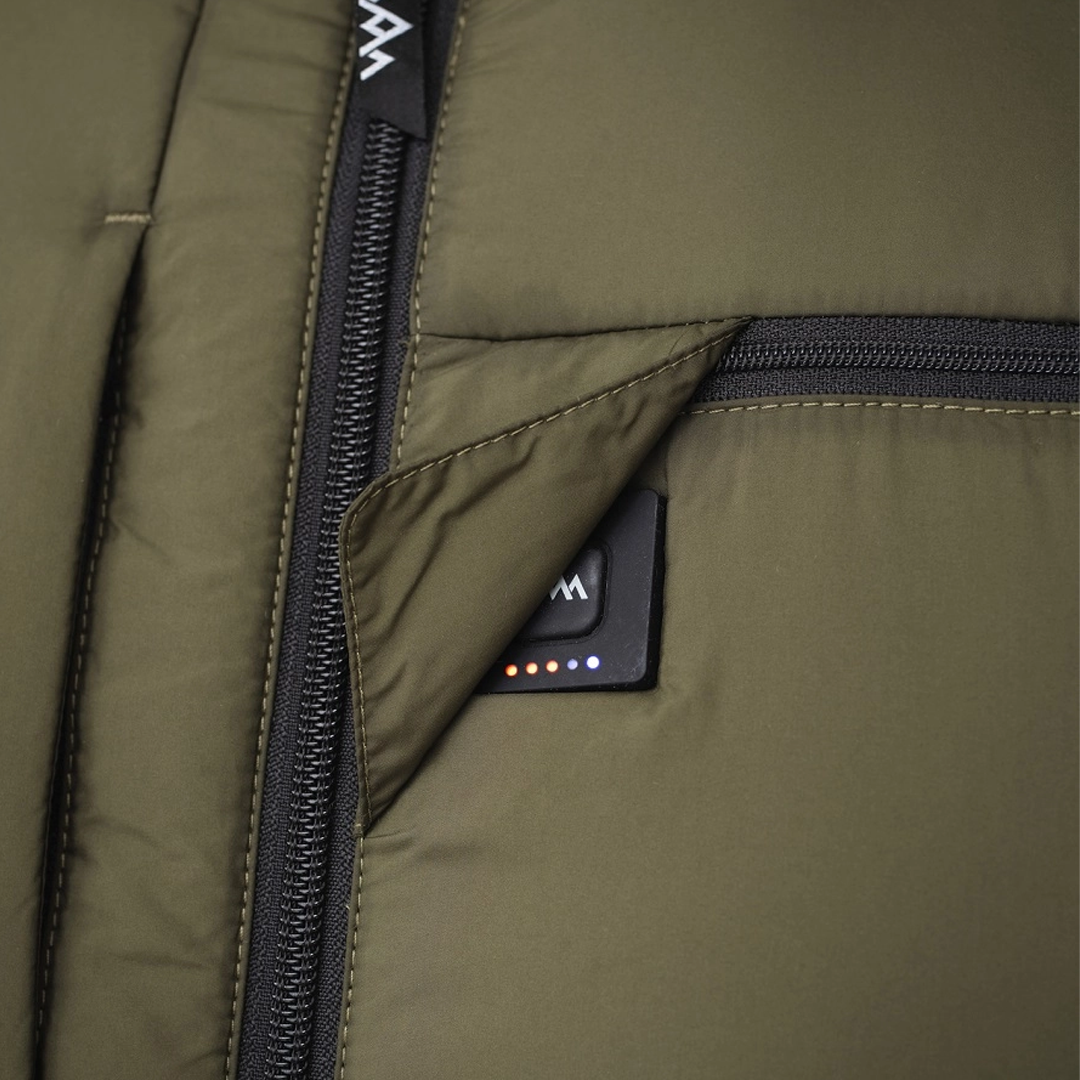 HeatX Värmeväst Jakt Dam V2 – Olive Green, Värmeväst, från Heat Experience, hos Heat North