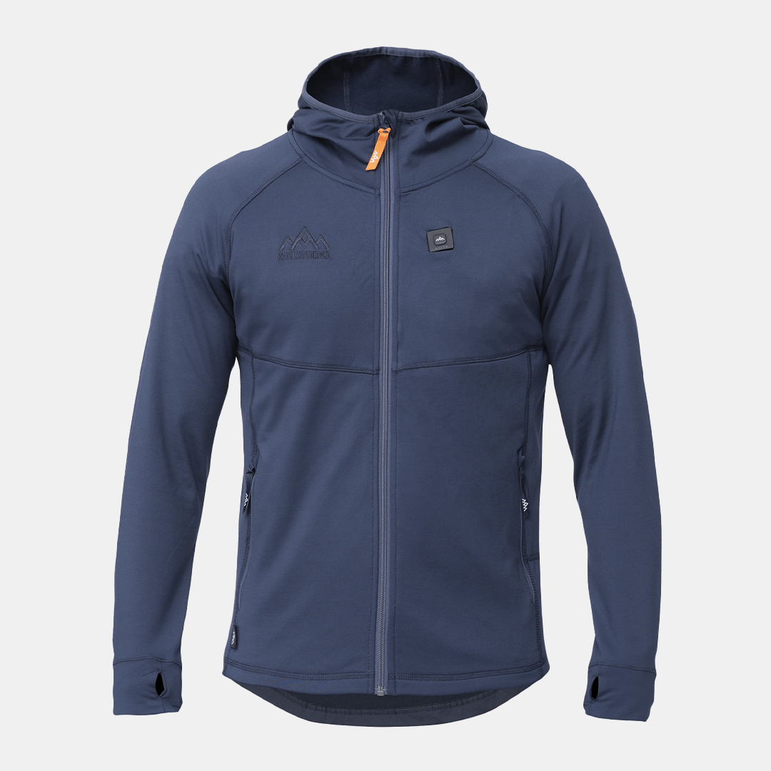 HeatX - Oppvarmet Anyday Zipfleece Herre Navy/Blå