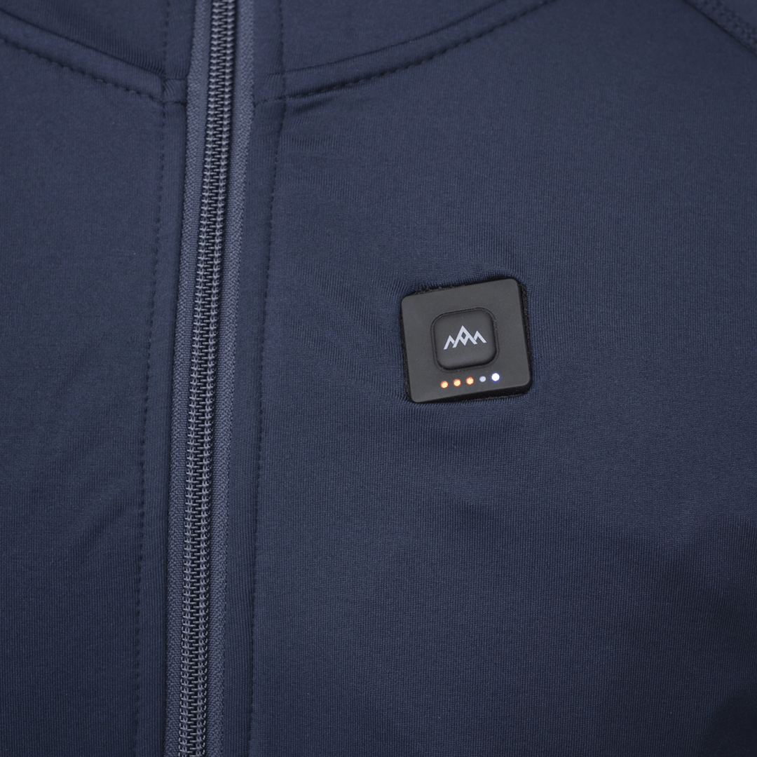 HeatX - Oppvarmet Anyday Zipfleece Herre Navy/Blå