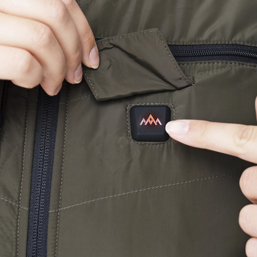 HeatX - Varmevest Jakt Dame – Grønn/Svart