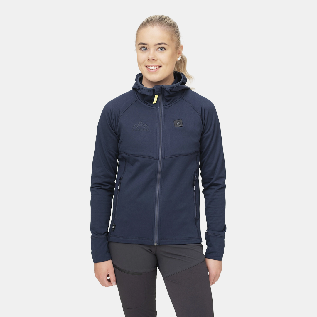 HeatX - Heated Anyday Zipfleece Dam Navy/Blå, Värmejackor, från Heat Experience, hos Heat North