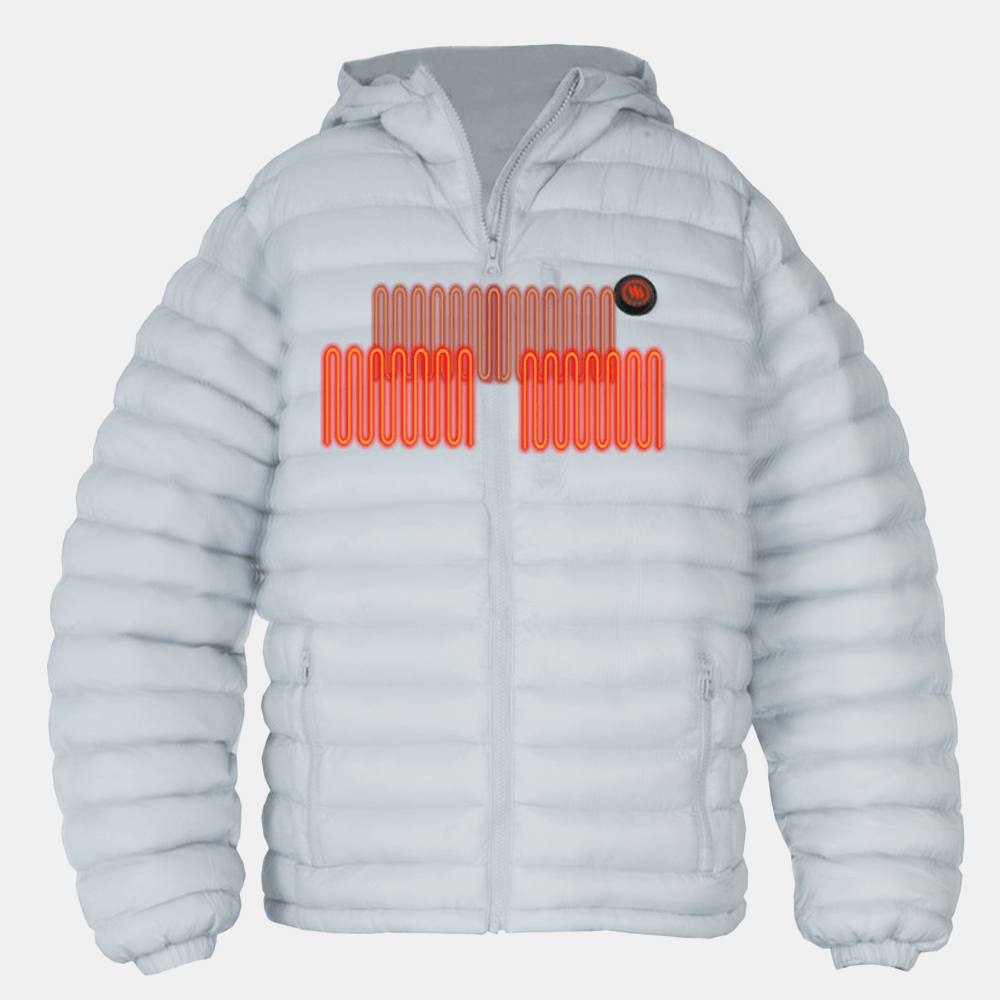 Glovii - Värmejacka Herr Vit, Värmejackor, från Glovii, hos Heat North