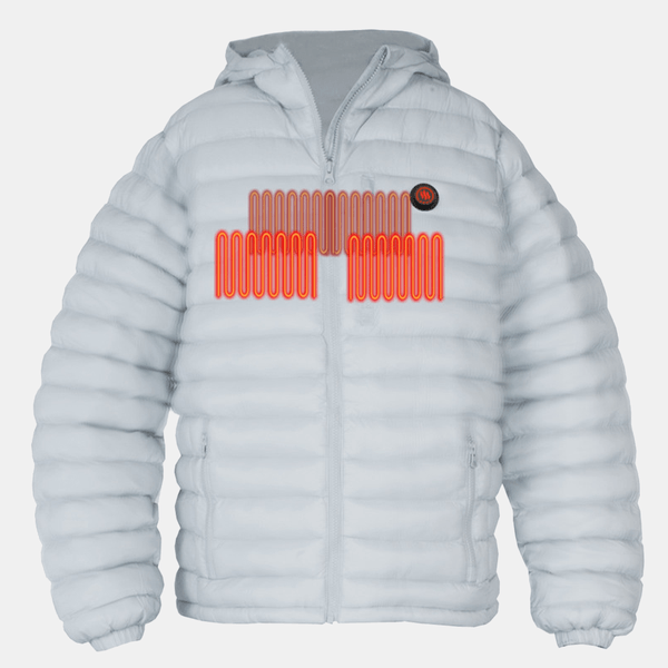 Glovii - Varmejakke Herre Hvit