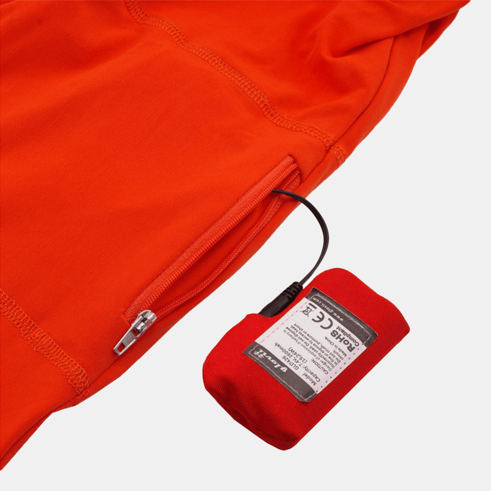 Glovii - Värmeunderställströja Orange-Röd, , från Glovii, hos Heat North