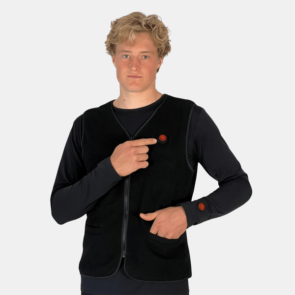Glovii - Varmevest Fleece Svart