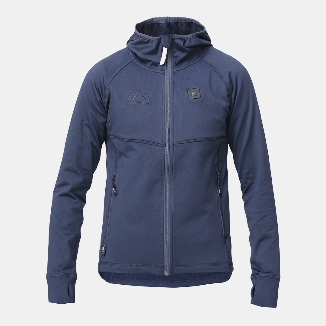 HeatX - Heated Anyday Zipfleece Dam Navy/Blå, Värmejackor, från Heat Experience, hos Heat North