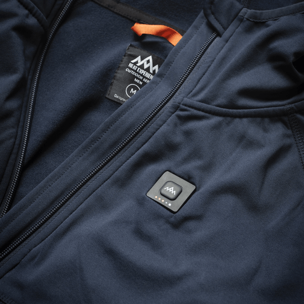 HeatX - Oppvarmet Anyday Zipfleece Herre Navy/Blå